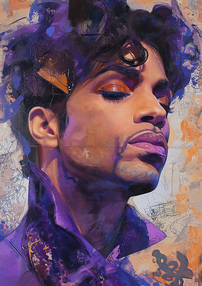 Prince Pop Art Portrait Canvas Print & Poster Wall Art - AI PRINT LAB